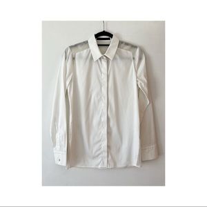 Karl Lagerfeld white shirt with share shoulder and back detail sz FR 36